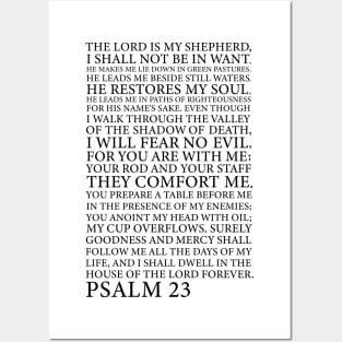 Psalm 23 Posters and Art